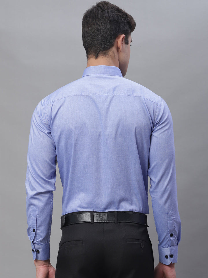 Tailored fit & Comfortable Solid Cotton Shirt - Light Blue
