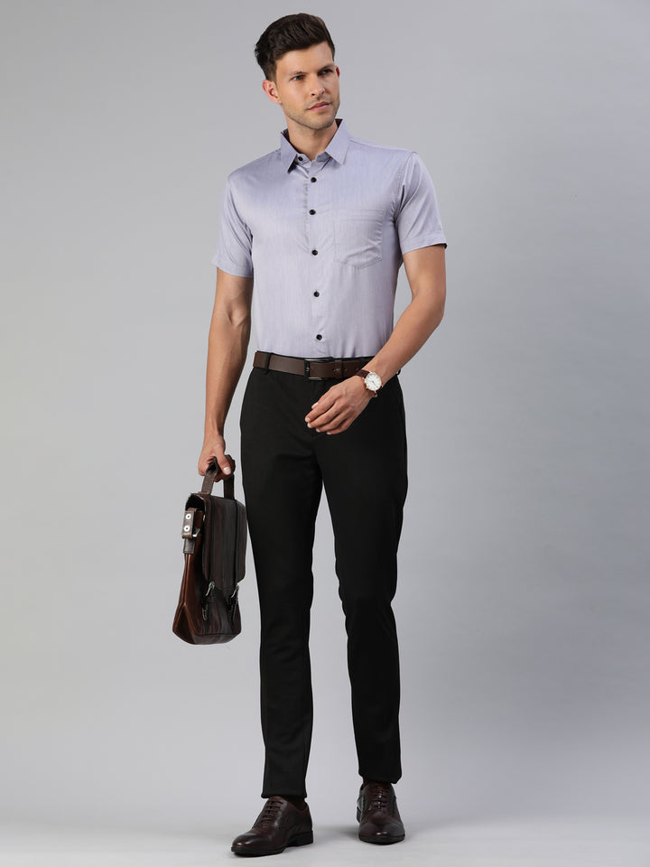 Finest Formal Half Shirt-Blue