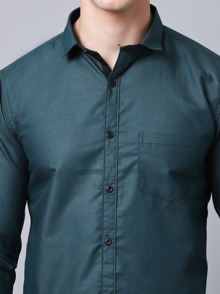 Appriciable Casual Solid Shirt - Dark Green