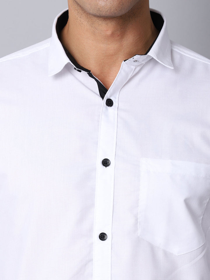 Appriciable Casual Solid Shirt - White