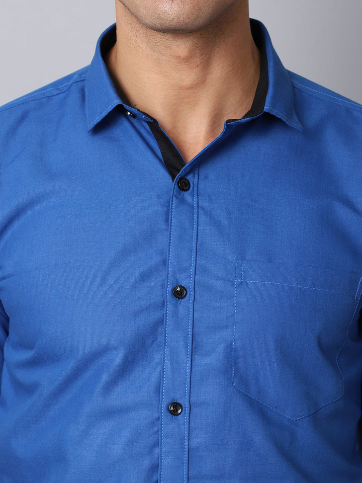 Appriciable Casual Solid Shirt - Royal Blue