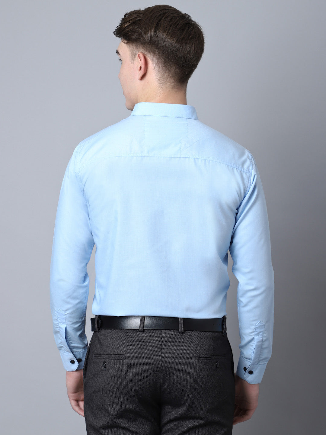 Majestic Man Versatile Solid Formal Shirt - Sky Blue