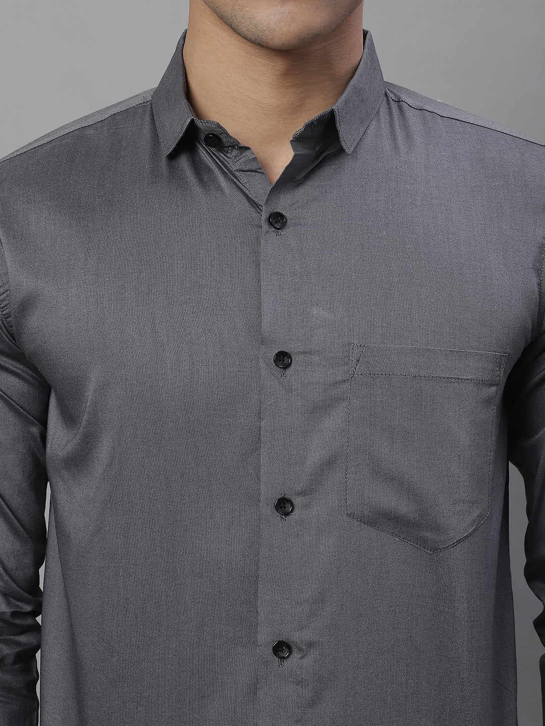 Unique and Classy Casual Shirt - Dark Grey