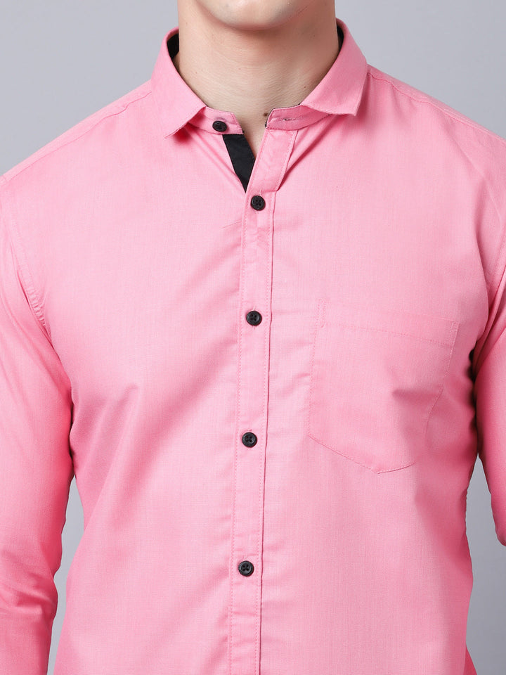 Appriciable Casual Solid Shirt - Pink
