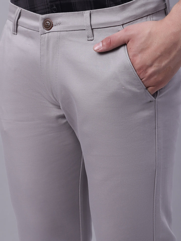 Effortless Elegance Classic Fit Pants - Ash Grey