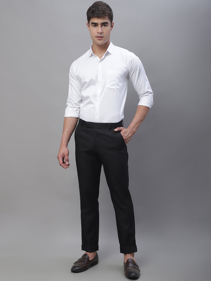 Paramount Pure Cotton Solid Shirt - White