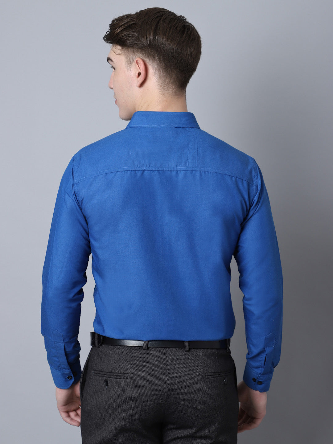 Majestic Man Versatile Solid Formal Shirt - Royal Blue
