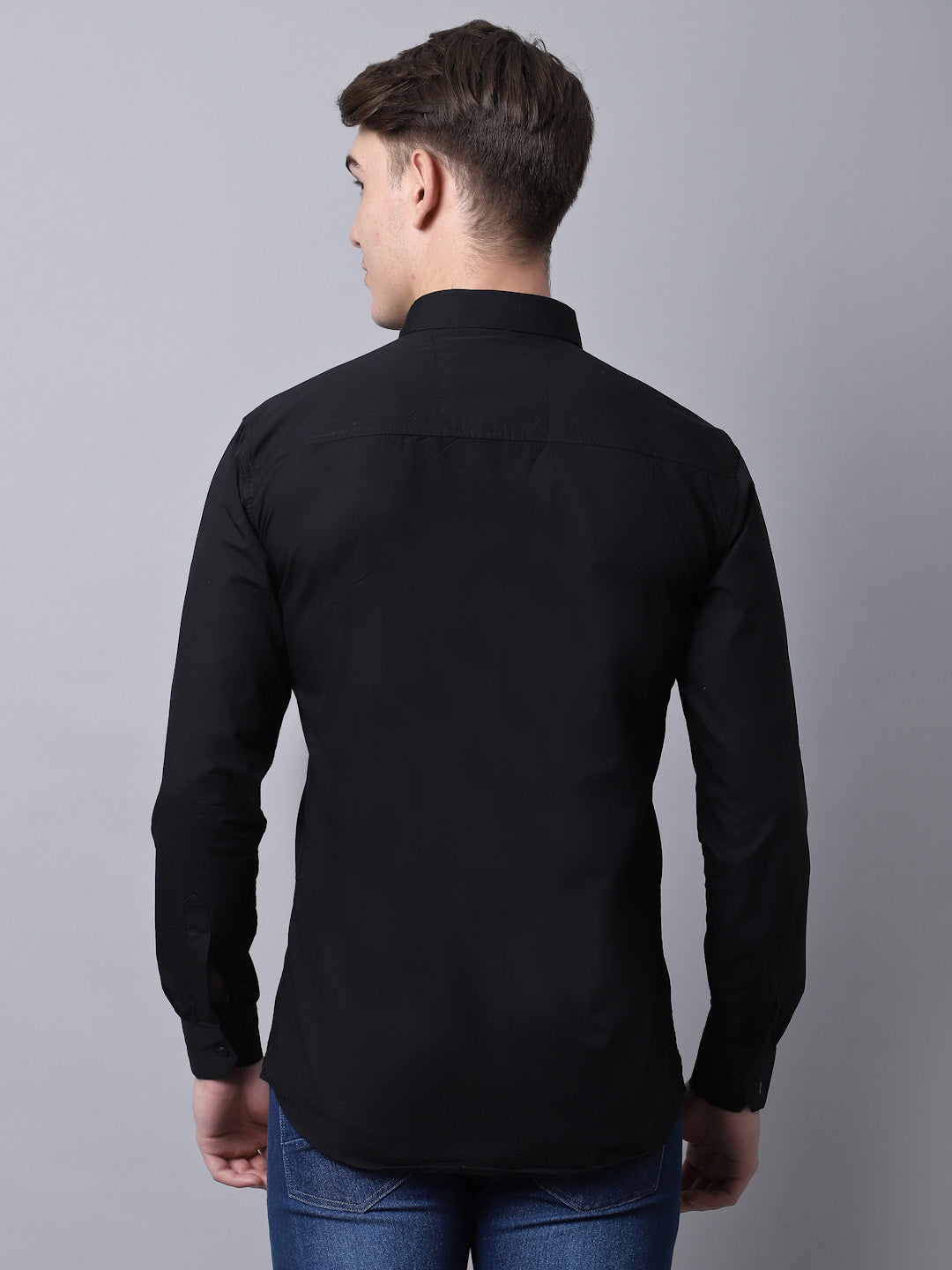 Majestic Man trendy Casual Solid Shirt - Black