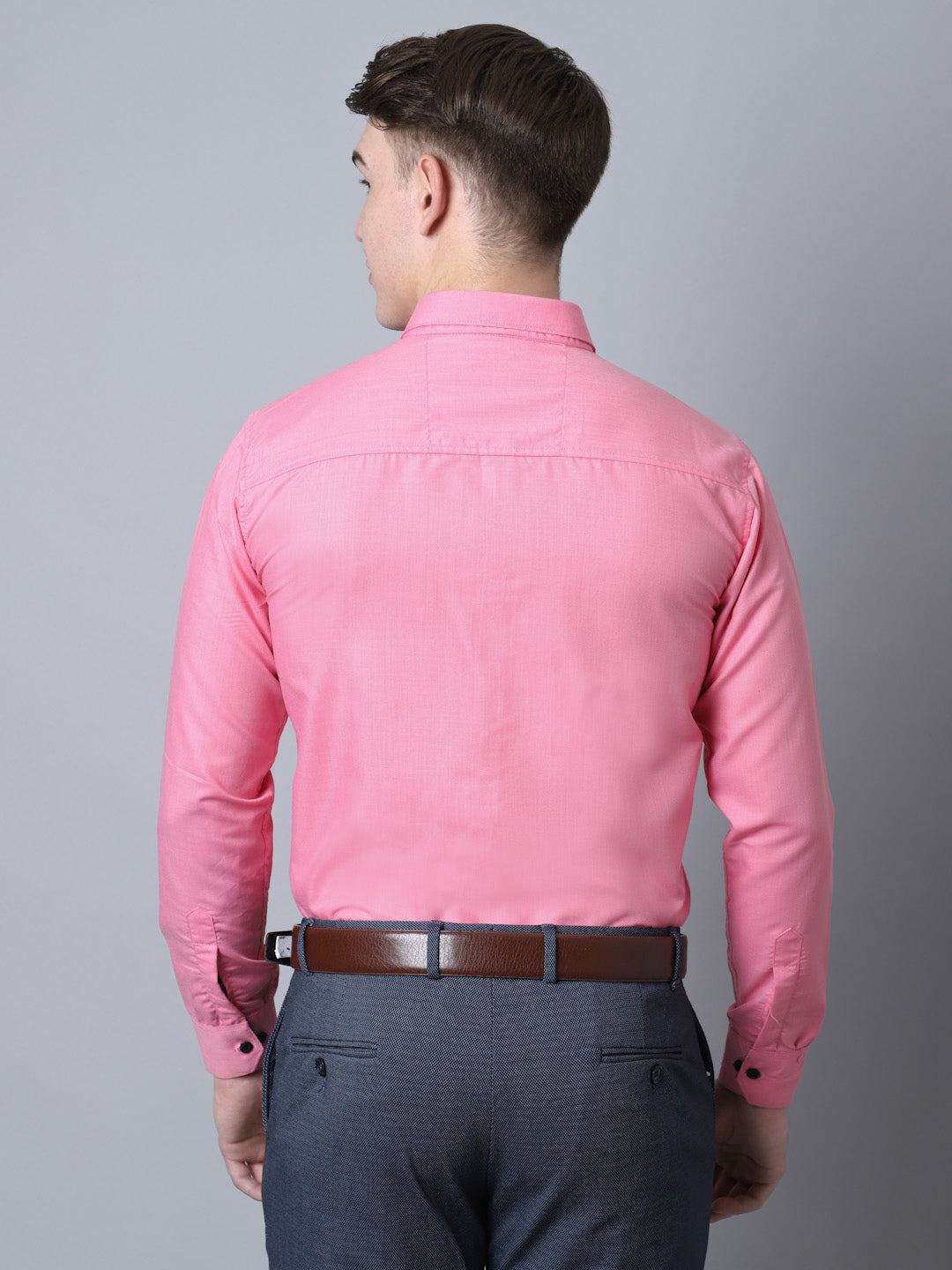 Majestic Man Versatile Solid Formal Shirt - Pink