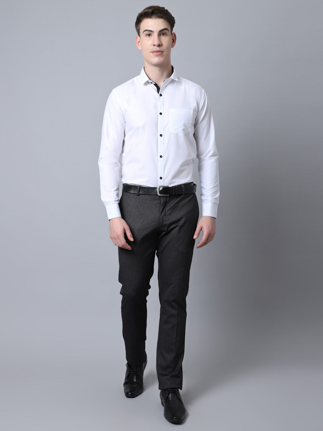 Majestic Man Versatile Solid Formal Shirt - White