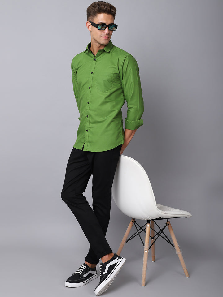 Appriciable Casual Solid Shirt - Green