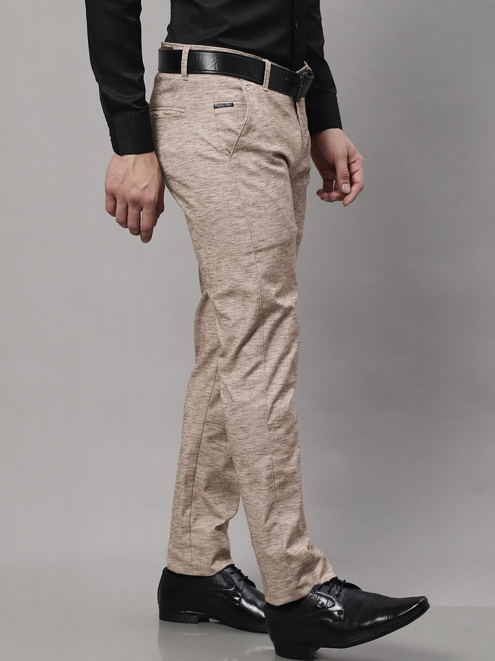 Vesatile Cotton Blend Formal Trousers - Brown