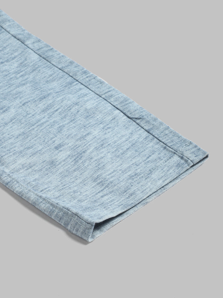 Vesatile Cotton Blend Formal Trousers - Blue